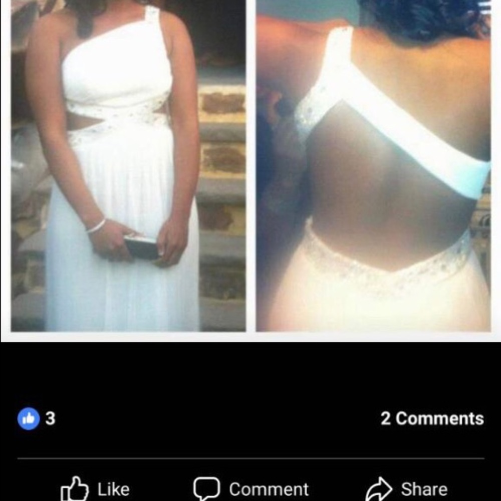 White prom dress